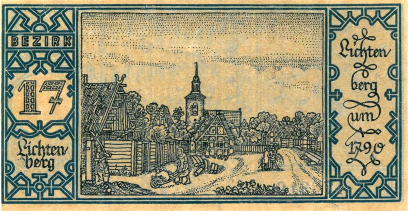 Notgeld aus Lichtenberg (BBWA/privat) Lichtenberg 2016 17 01